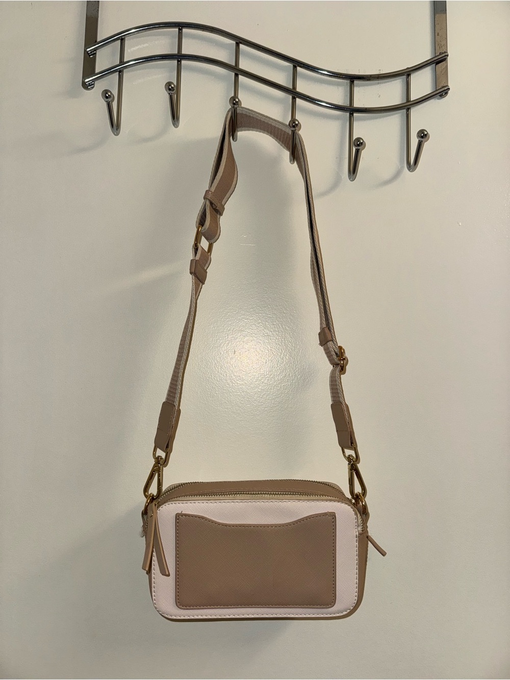 Altar'd State Beige and Cream Two-Tone Crossbody